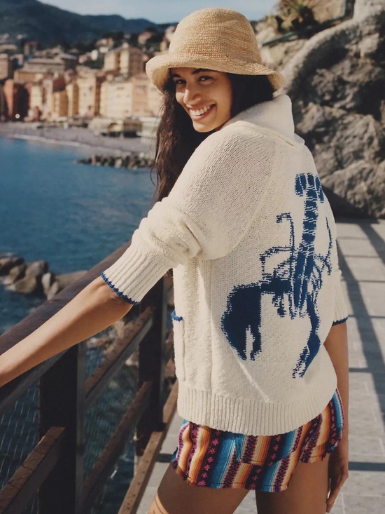Maeve Sweaters - Anthropologie Maeve Lobster Cardigan Sweater Cream Color size Small